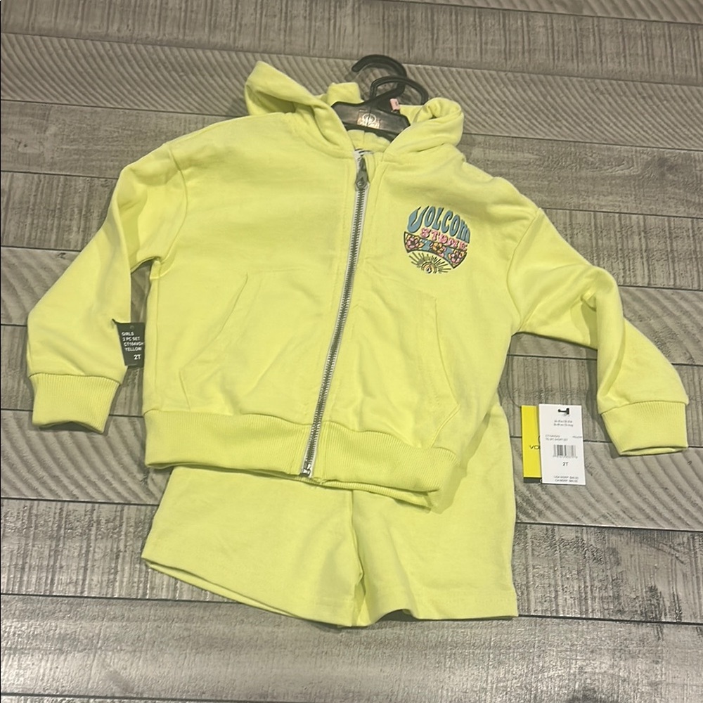 Volcom Kids Yellow Matching Set